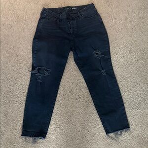 Women’s old navy black jeans high rose OG straight size 14